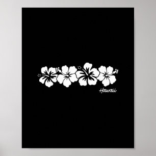 Hawaii Souvenir Hibiscus Flower Hawaiian Girls Boy Poster