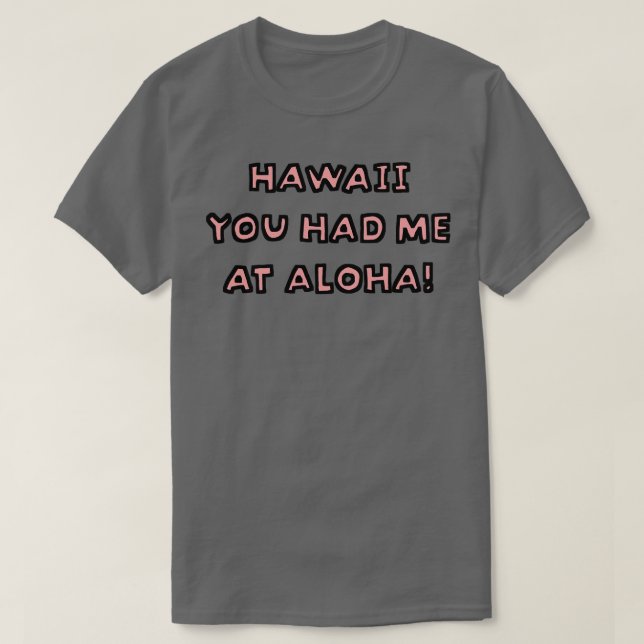 HAWAII SOUVENIRS WITH NAIVE FONT STYLE TShirt (Design Front)