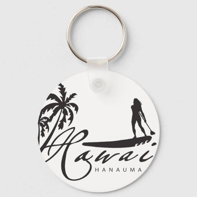 Hawaii Stand Up Paddle Key Ring (Front)