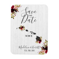 Hawaii State Destination Rustic Save the Date