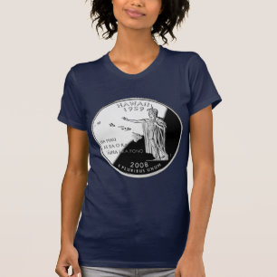 Hawaii State Faux Quarter T-Shirt