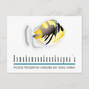 Hawaii State Fish - Humuhumunukunukuapua'a Postcard