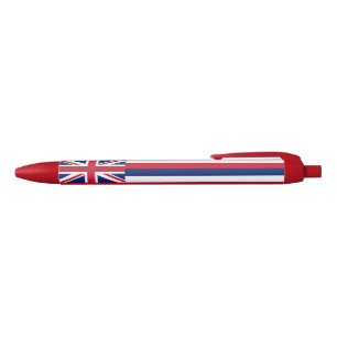 Hawaii State Flag Blue Ink Pen