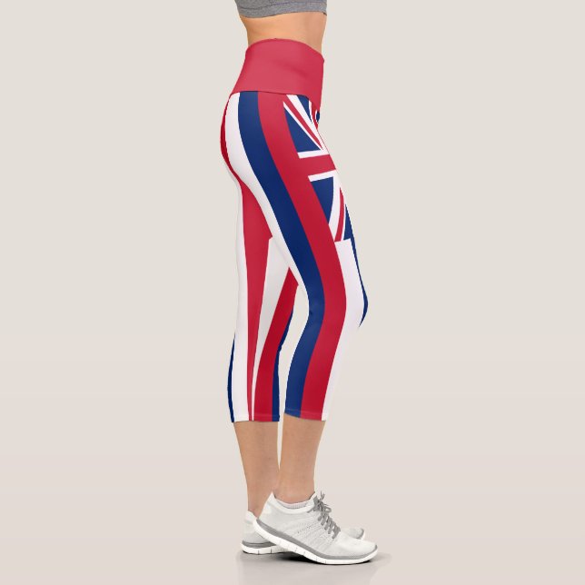 Hawaii State Flag Capri Leggings (Right)