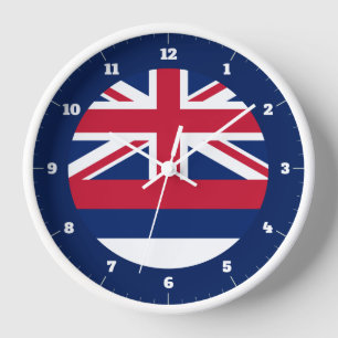 HAWAII STATE FLAG CLOCK