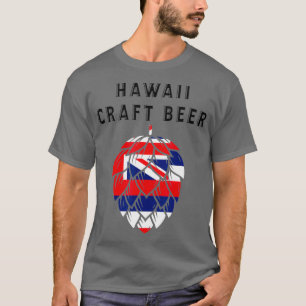 Hawaii State Flag Craft Beer Beer Lovers Black T-Shirt