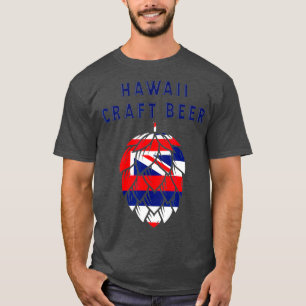Hawaii State Flag Craft Beer Beer Lovers Blue T-Shirt