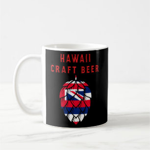 Hawaii State Flag Craft Beer Beer  Red Design  Coffee Mug