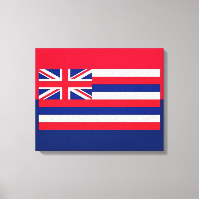 Hawaii State Flag Design Canvas Print (Front)
