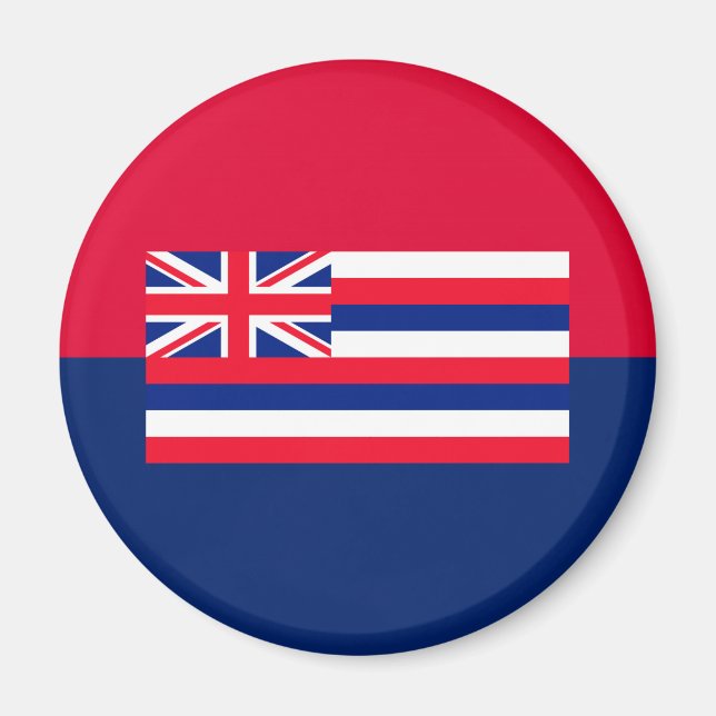 Hawaii State Flag Design Decor Magnet (Front)