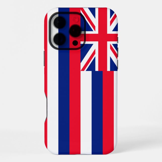 Hawaii State Flag Design iPhone Case (Back)