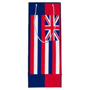 Hawaii State Flag Design Wine Gift Bag