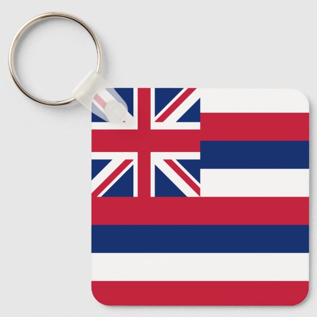 Hawaii State Flag Key Ring (Front)