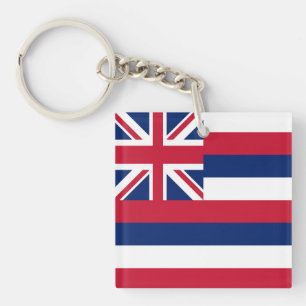 Hawaii State Flag Key Ring