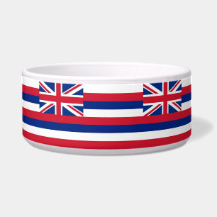 Hawaii State Flag Pet Bowl