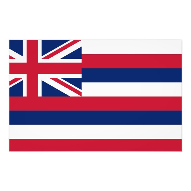 Hawaii State Flag Photo Print (Front)