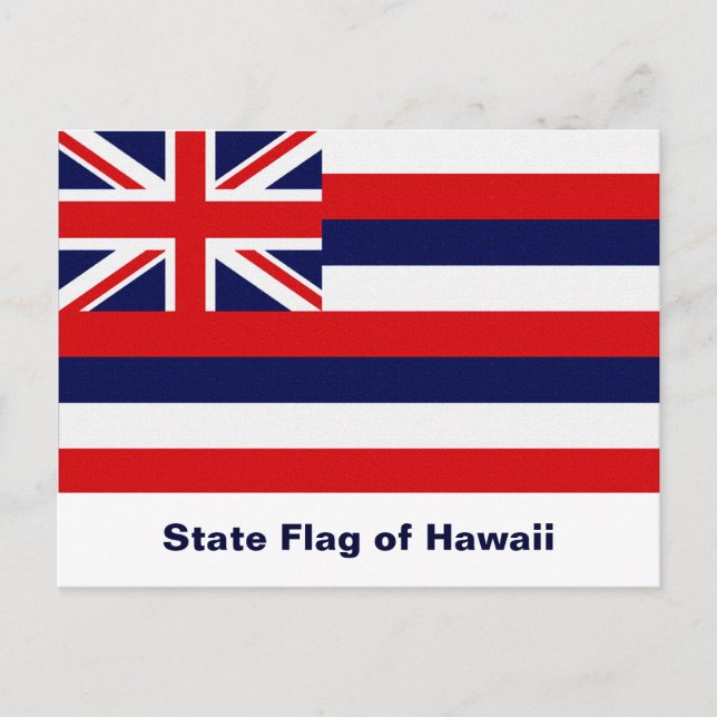 Hawaii State Flag Postcard (Front)