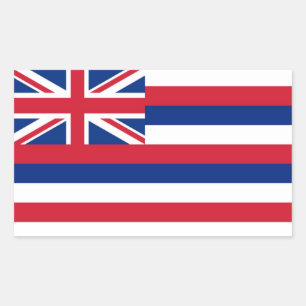 Hawaii State flag Rectangular Sticker