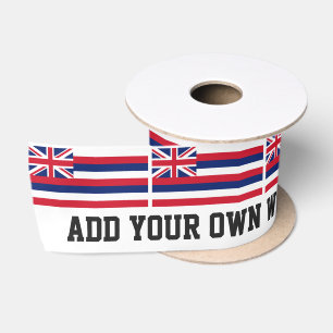Hawaii State Flag Satin Ribbon