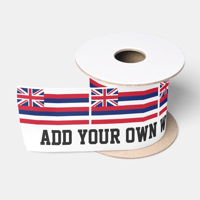 Hawaii State Flag Satin Ribbon (Spool)