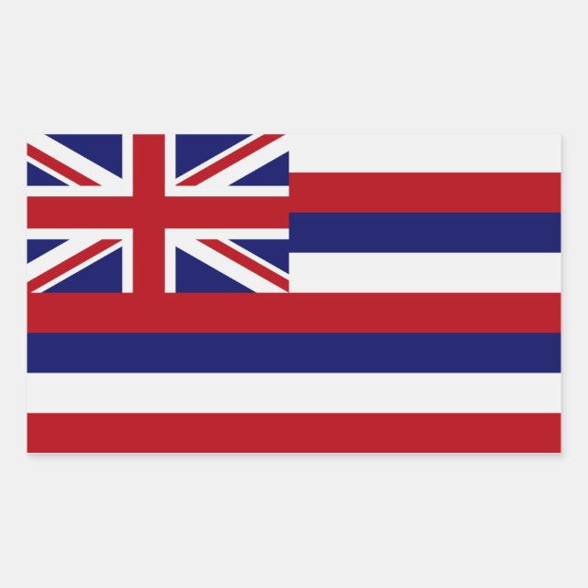 Hawaii State Flag Sticker (Front)