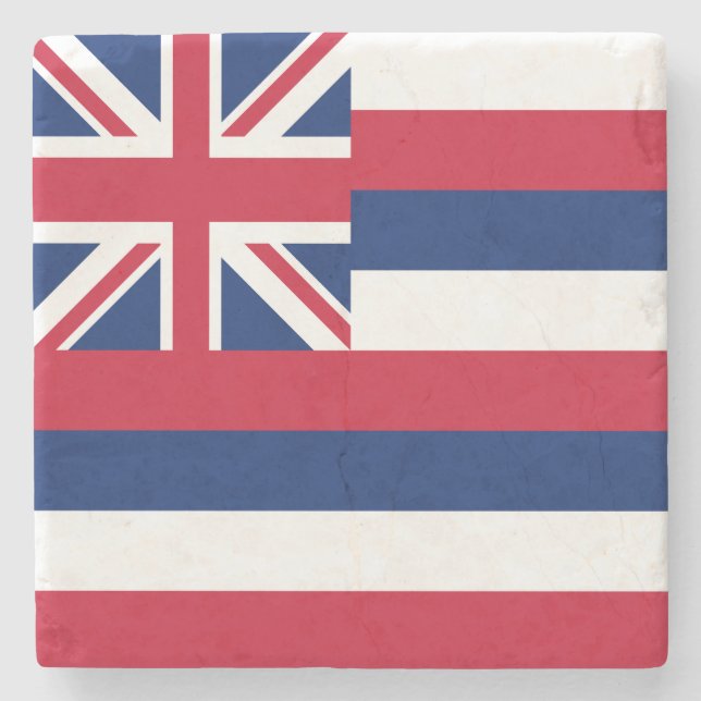 Hawaii State Flag Stone Coaster (Front)
