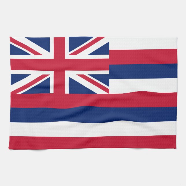 Hawaii State Flag Tea Towel (Horizontal)