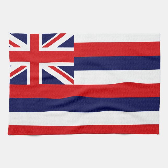 Hawaii State Flag Tea Towel (Horizontal)