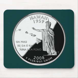 Hawaii State Quarter Mouse Mat