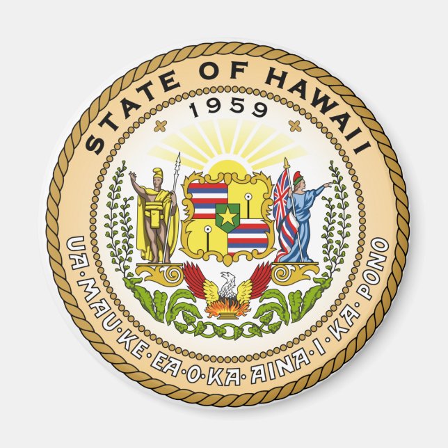 Hawaii State Seal Magnet