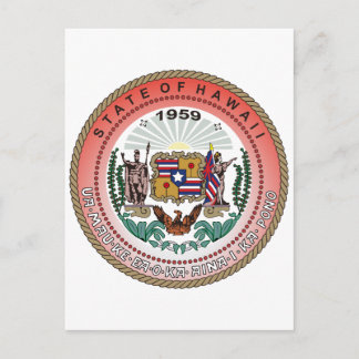 Hawaii State Seal Postcard
