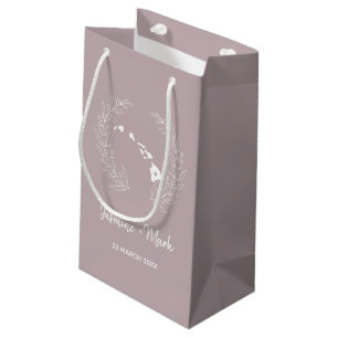 Hawaii State Silhouette Wedding Anniversary    Small Gift Bag
