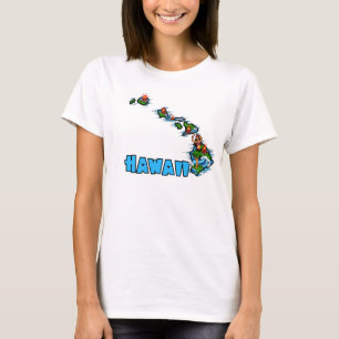 Hawaii State Tattoo-Inspired Design T-Shirt