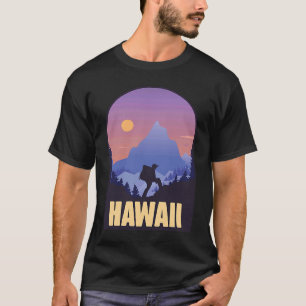 Hawaii State USA Hiking Trip Souvenir T-Shirt
