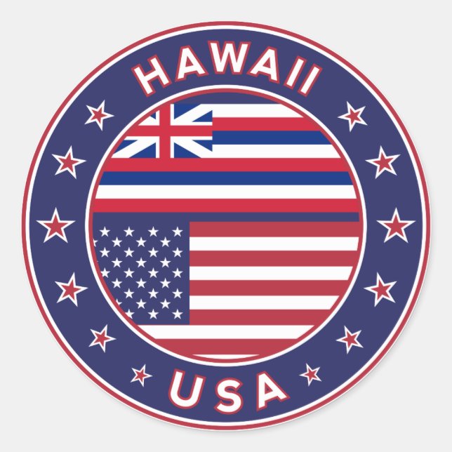 Hawaii sticker, Hawaii, USA Classic Round Sticker (Front)