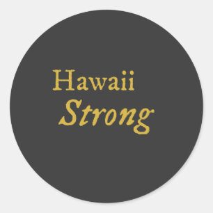 Hawaii Strong Classic Round Sticker