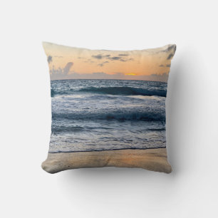 Hawaii sunrise beach cushion