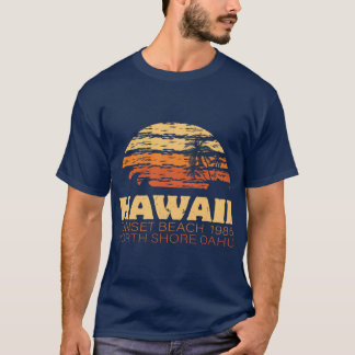 Hawaii Sunset Beach 1985 T-Shirt