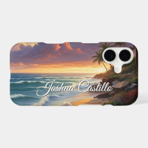 Hawaii Sunset Calligraphy Simple Professional Name