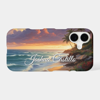 Hawaii Sunset Calligraphy Simple Professional Name