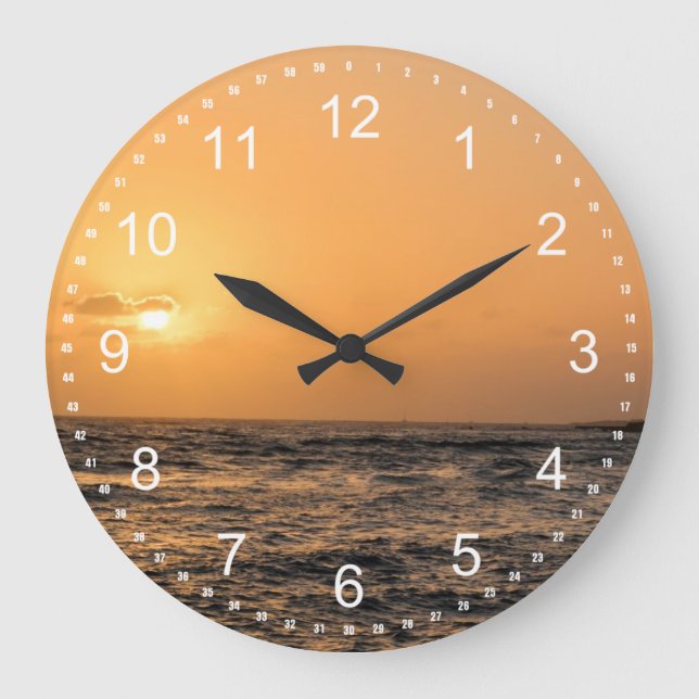 Hawaii Sunset Large Clock (Front)