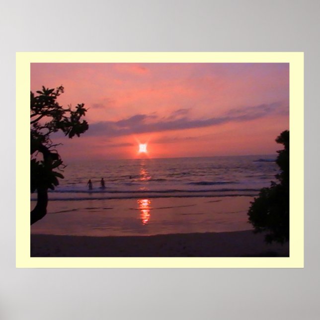 Hawaii Sunset Poster (Front)