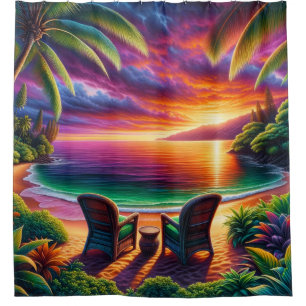 Hawaii Sunset Shower Curtain