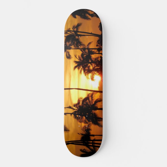 Hawaii Sunset Skateboard (Front)