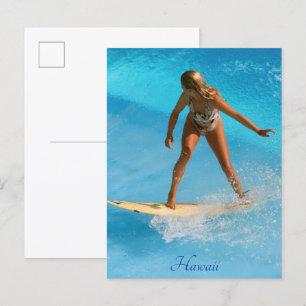 Hawaii Surfer Postcard
