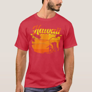 Hawaii Surfer Wave Ocean Island Hawaiian Beach Alo T-Shirt