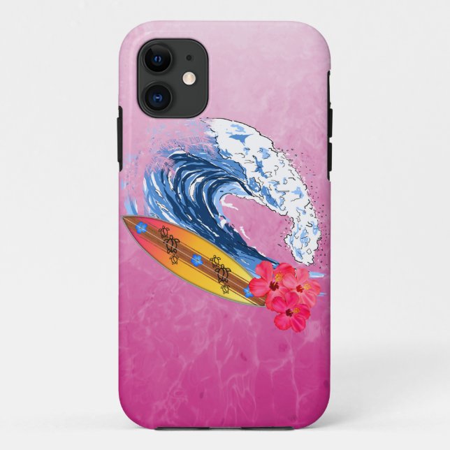Hawaii Surfing Case-Mate iPhone Case (Back)