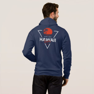 Hawaii Surfing Vintage Sunset Tropical Beach Hoodie