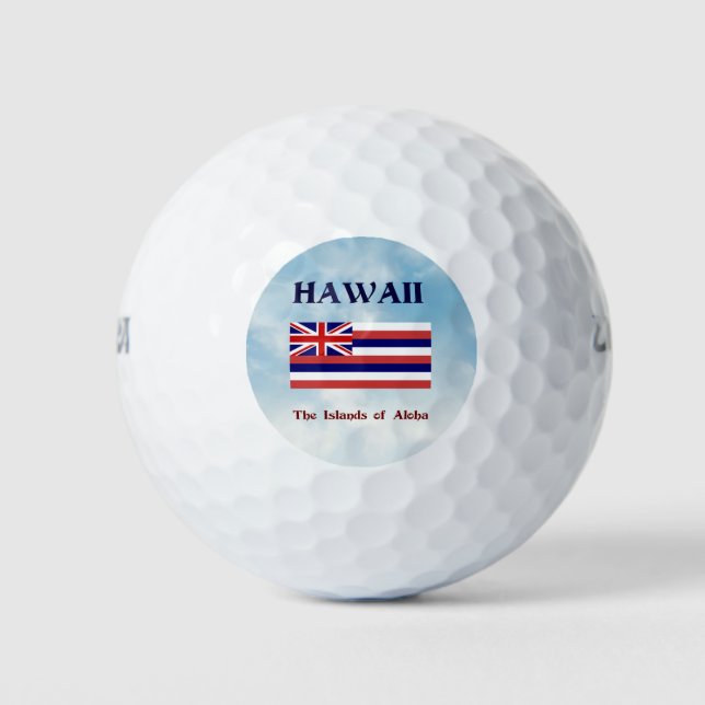 Hawaii, The Aloha Islands Golf Balls (Front)