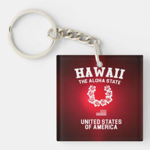 Hawaii The Aloha State Key Ring